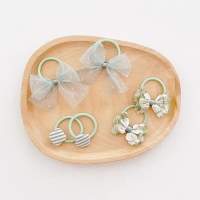 Girl Hair Tie Bow Button Set (GPT9386)